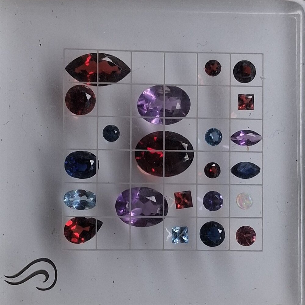 Assortment of gemstones